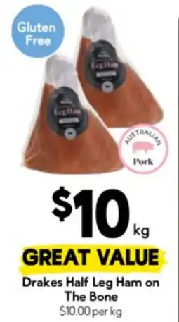 Drakes Drakes Half Leg Ham on The Bone offer