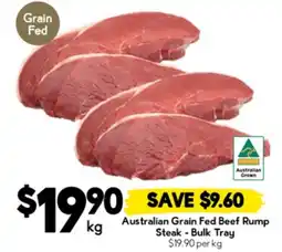 Drakes Australian Grain Fed Beef Rump Steak - Bulk Tray offer