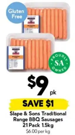 Drakes Slape & Sons Traditional Range BBQ Sausages offer