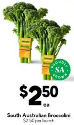 Drakes South Australian Broccolini offer