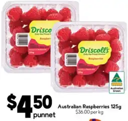 Drakes Australian Raspberries offer