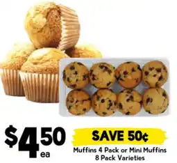 Drakes Muffins or Mini Muffins Varieties offer