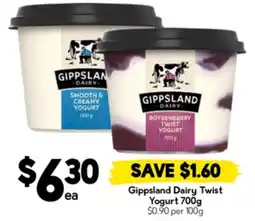Drakes Gippsland Dairy Twist Yogurt offer