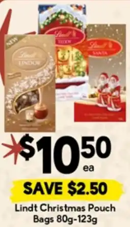 Drakes Lindt Christmas Pouch Bags offer
