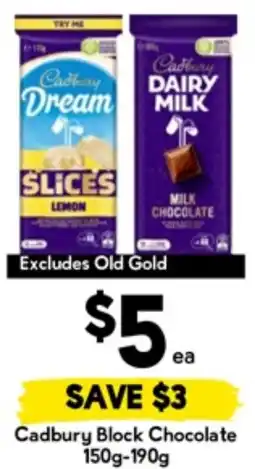 Drakes Cadbury Block Chocolate offer