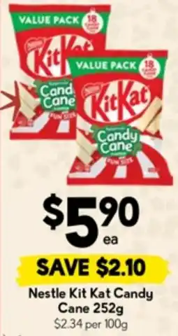 Drakes Nestle Kit Kat Candy Cane $2.34 per 100g offer