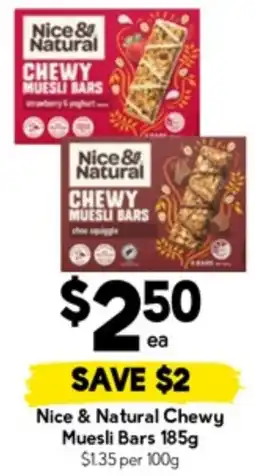 Drakes Nice & Natural Chewy Muesli Bars offer