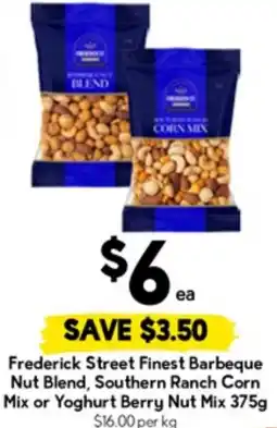 Drakes Frederick Street Finest Barbeque Nut Blend, Southern Ranch Corn Mix or Yoghurt Berry Nut Mix offer