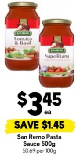 Drakes San Remo Pasta Sauce offer