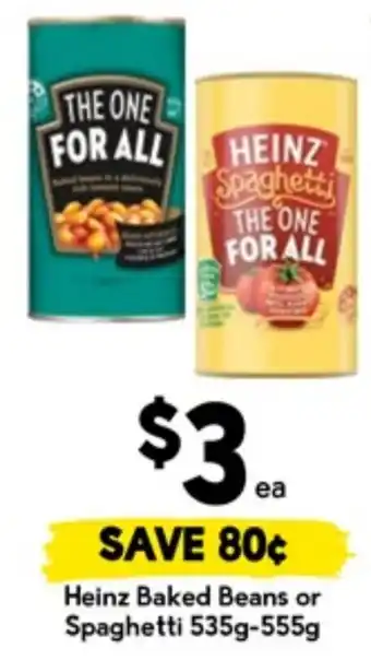 Drakes Heinz Baked Beans or Spaghetti offer