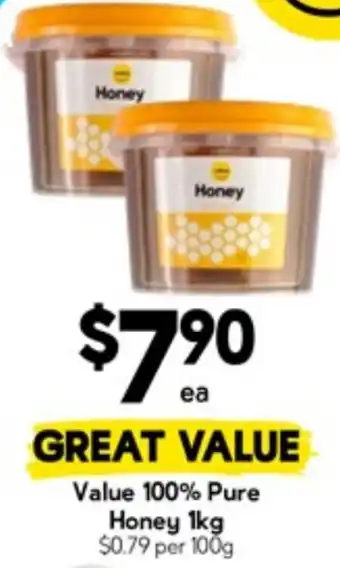 Drakes Value 100% Pure Honey offer