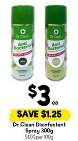 Drakes Dr Clean Disinfectant Spray offer