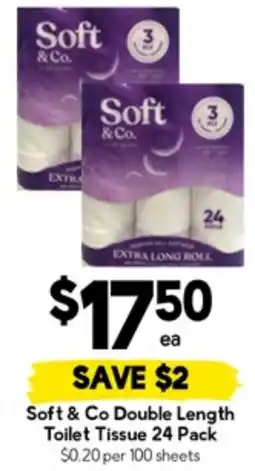 Drakes Soft & Co Double Length Toilet Tissue offer