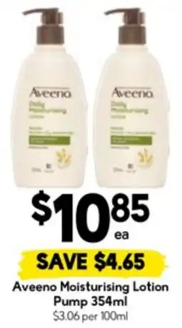Drakes Aveeno Moisturising Lotion Pump offer