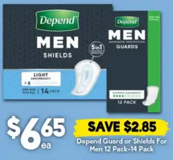 Drakes Depend Guard or Shields For Men offer