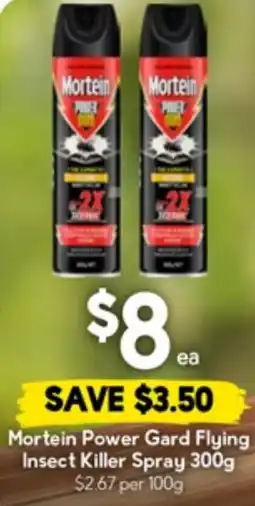 Drakes Mortein Power Gard Flying Insect Killer Spray offer