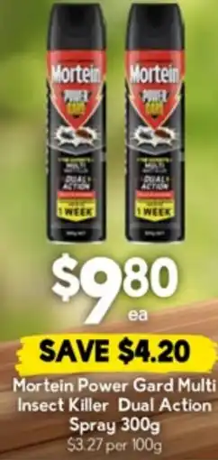 Drakes Mortein Power Gard Multi Insect Killer Dual Action Spray offer