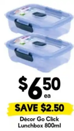 Drakes Décor Go Click Lunchbox offer