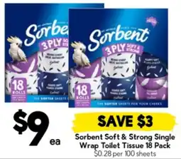 Drakes Sorbent Soft & Strong Single Wrap Toilet Tissue offer