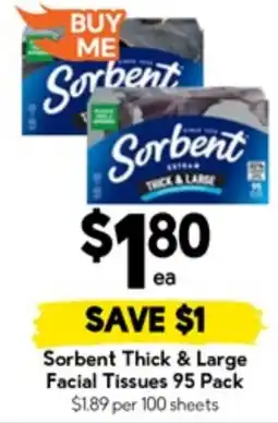 Drakes Sorbent Thick & Large Facial Tissues offer