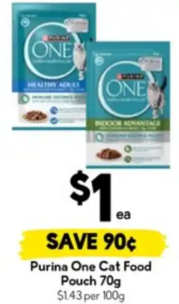 Drakes Purina One Cat Food Pouch offer