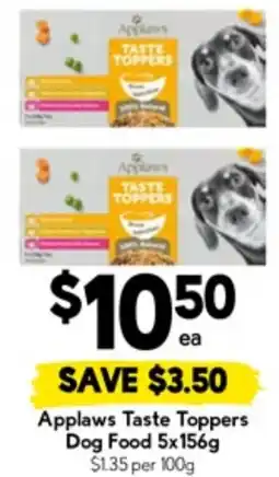 Drakes Applaws Taste Toppers Dog Food offer