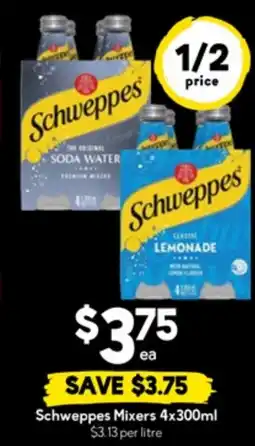 Drakes Schweppes Mixers offer