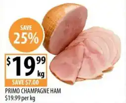 Supabarn Primo champagne ham offer