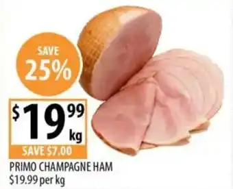 Supabarn Primo champagne ham offer