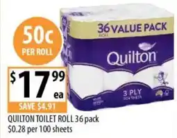 Supabarn Quilton toilet roll offer