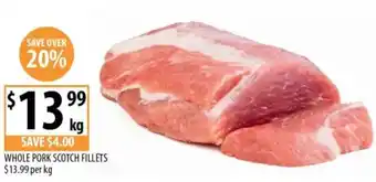Supabarn Whole pork scotch fillets offer