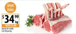 Supabarn Racks of lamb offer