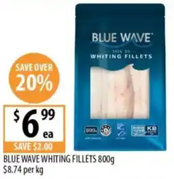 Supabarn Blue wave whiting fillets offer