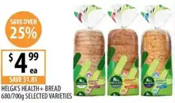 Supabarn Helga's health+bread selected varieties offer