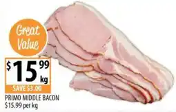 Supabarn Primo middle bacon offer