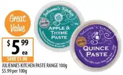 Supabarn Juliennes kitchen paste range offer