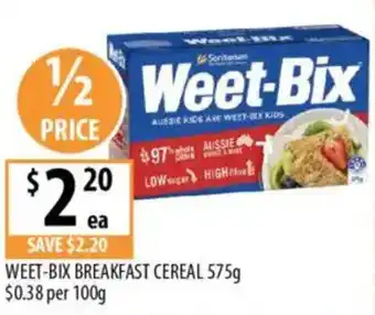 Supabarn WEET-BIX BREAKFAST CEREAL offer