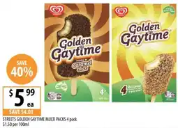 Supabarn Streets golden gaytime multi packs offer