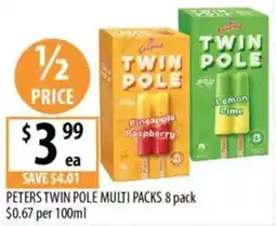 Supabarn Peters twin pole multi packs offer
