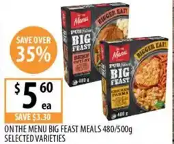 Supabarn On the menu big feast meals selected varieties offer
