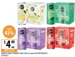 Supabarn Remedy sodaly prebiotic soda selected varieties offer