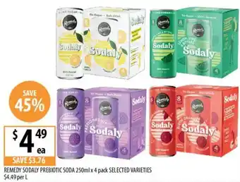 Supabarn Remedy sodaly prebiotic soda selected varieties offer