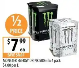 Supabarn Monster energy drink offer