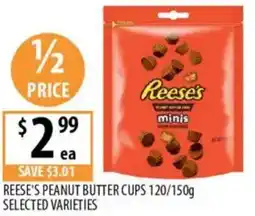 Supabarn Reese's peanut butter cups selected varieties offer