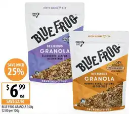 Supabarn Blue frog granola offer