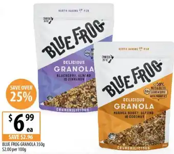 Supabarn Blue frog granola offer