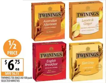 Supabarn Twinings tea bags selected varieties offer