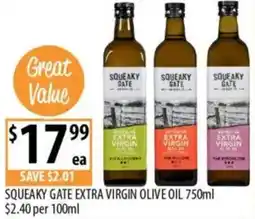 Supabarn Squeaky gate extra virgin olive oil offer