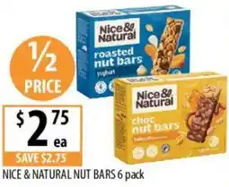 Supabarn Nice & natural nut bars offer