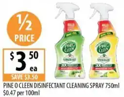 Supabarn Pine o cleen disinfectant cleaning spray offer